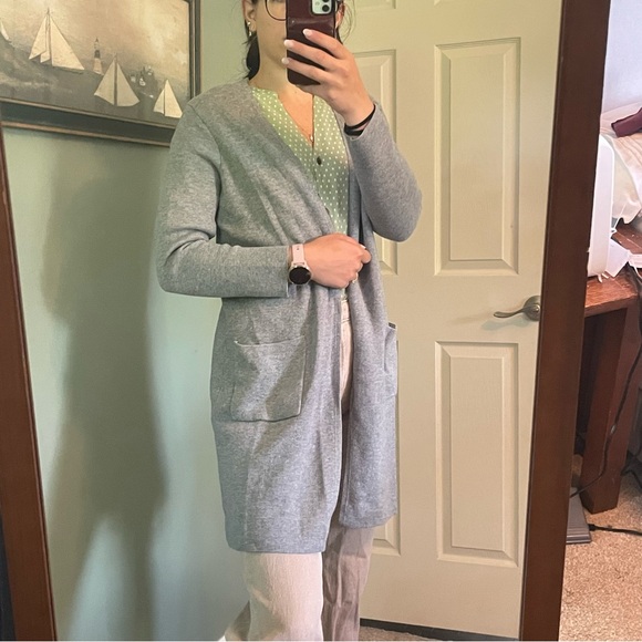 Grey Cardigan Shacket - Picture 1 of 6